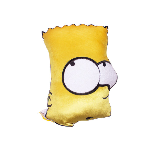 front of a pillow made from a vintage Simpsons t-shirt of Bart Simpson
